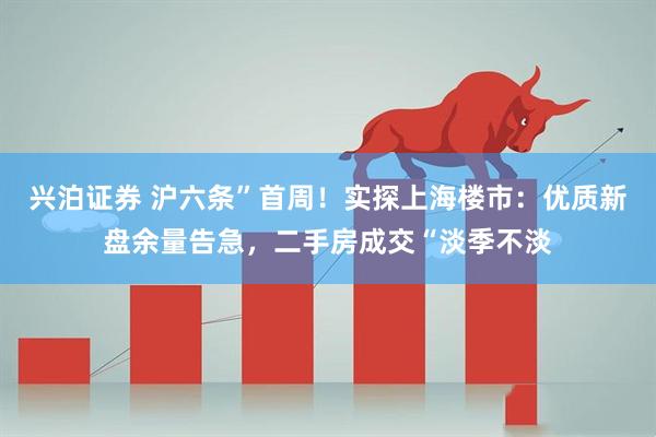 兴泊证券 沪六条”首周！实探上海楼市：优质新盘余量告急，二手房成交“淡季不淡